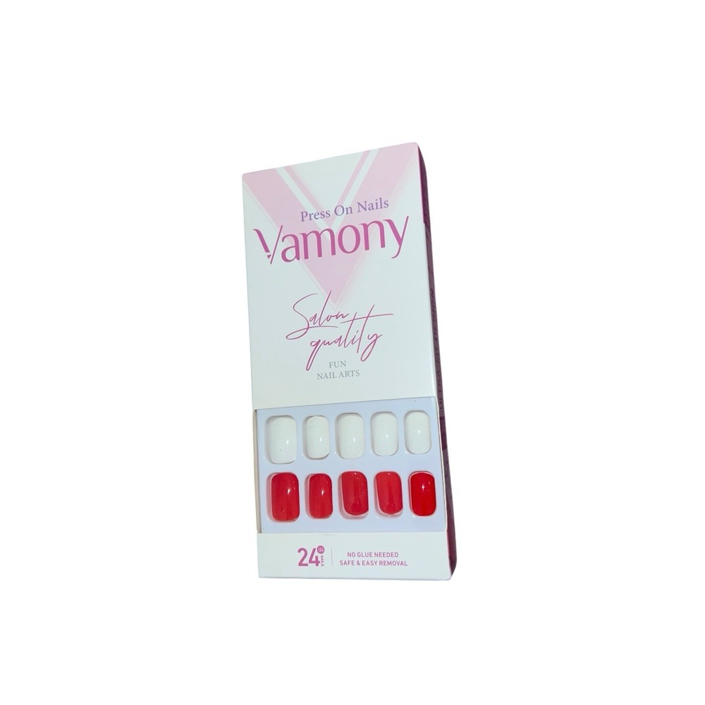 Vamony Press On Nails No Glue Needed